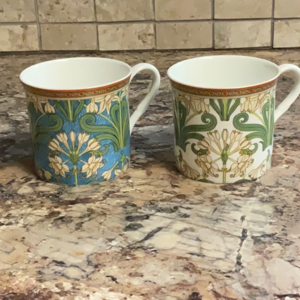 Stechcol Gracie Bone China. Elegant Floral Mugs - Picture 2 of 4